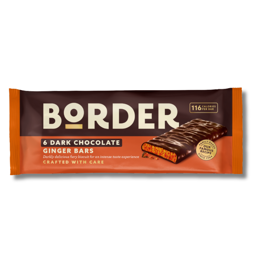 Border Dark Chocolate Ginger Bars 6 x 24g 144g