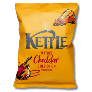 Kettle Mature Irish Cheddar and Red Onion Flavour 130g