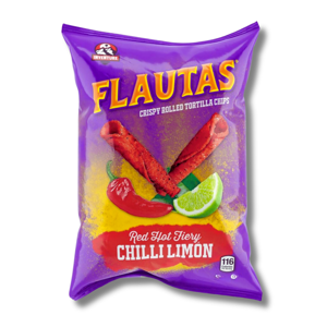 Inventure Flautas Red Hot Fiery Chilli Limon 150g