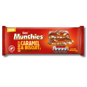 Nestlé Munchies Gooey Caramel and Biscuit Sharing Bar 87g