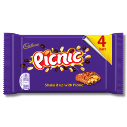 Cadbury Picnic Chocolate Bar 4 Pack 128g