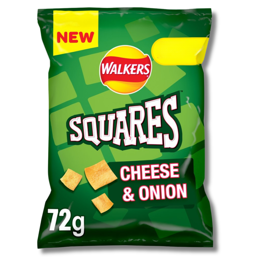 Walkers Squares Cheese and Onion 72g