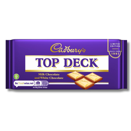 Cadbury Top Deck Milk Chocolate and White Chocolate 95g