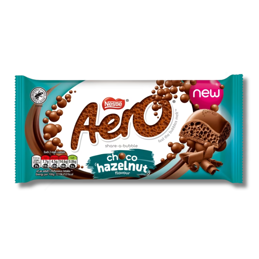 Nestlé Aero Hazelnut Chocolate Sharing Bar 90g