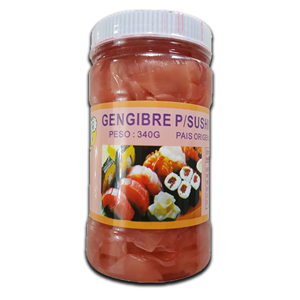 Gengibre Rosa Sushi Conservado 340g Gengibre Rosa Sushi Conservado 340g