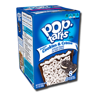 Kellogg's Pop Tarts Cookies & Creme 8's 384g Kellogg's Pop Tarts Cookies & Creme 8's 384g