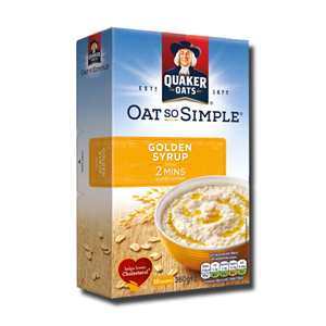 Quaker Oats So Simple Golden Syrup 10 Sachets 360g