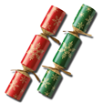 Tom Smith Christmas Crackers Red & Green Unit