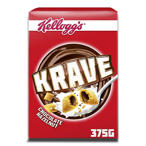 Kelloggs Krave Chocolate Hazelnut 375g