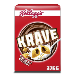 Kelloggs Krave Chocolate Hazelnut 375g Kelloggs Krave Chocolate Hazelnut 375g