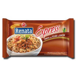 Renata Express Lámen Feijão com Bacon 80g Renata Express Lámen Feijão com Bacon 80g