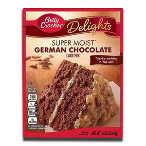 Betty Crocker Super Moist German Chocolate Cake 432g Betty Crocker Super Moist German Chocolate Cake 432g
