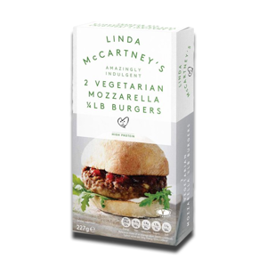 Linda McCartney Mozarella Burger 227g Linda McCartney Mozarella Burger 227g