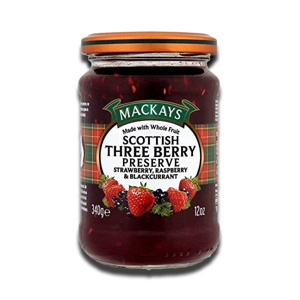 Mackays Scottish Three Berry Preserve 340g Mackays Scottish Three Berry Preserve 340g