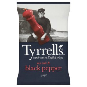 Tyrrell's Sea Salt & Black Pepper 150g Tyrrell's Sea Salt & Black Pepper 150g