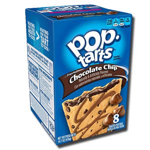 Kellogg's Pop Tarts Frosted Chocolate Chip 384g Kellogg's Pop Tarts Frosted Chocolate Chip 384g