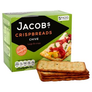 Jacob's Crispbreads Chive 5's 190g Jacob's Crispbreads Chive 5's 190g