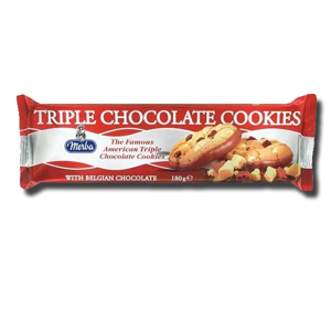 Merba Triple Chocolate Cookies 180g Merba Triple Chocolate Cookies 180g