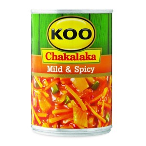 Koo Chakalaka Mild & Spicy 410g Koo Chakalaka Mild & Spicy 410g