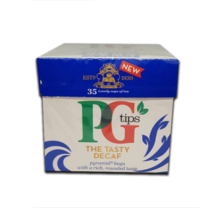 PG Tips Decaf 35 Pyramid Tea Bags 101g PG Tips Decaf 35 Pyramid Tea Bags 101g