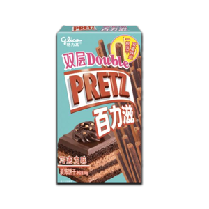Glico Double Pretz Biscuit Chocolate Flavour 50g Glico Double Pretz Biscuit Chocolate Flavour 50g