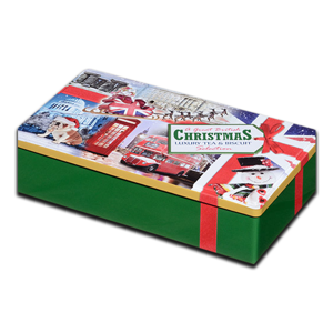 A Great British Christmas Cookies and Tea Tin A Great British Christmas Cookies and Tea Tin