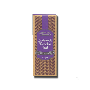 Farmhouse Cranberry & Pumpkin Seed Savoury Biscuits 100g Farmhouse Cranberry & Pumpkin Seed Savoury Biscuits 100g