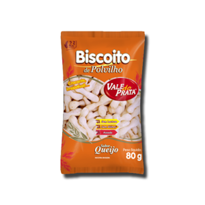 Vale do Prata Biscoito Polvilho Queijo 80g Vale do Prata Biscoito Polvilho Queijo 80g