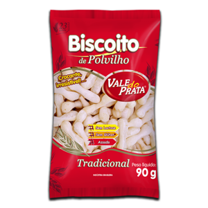 Vale do Prata Biscoito Polvilho Redondo Tradicional 80g Vale do Prata Biscoito Polvilho Redondo Tradicional 80g