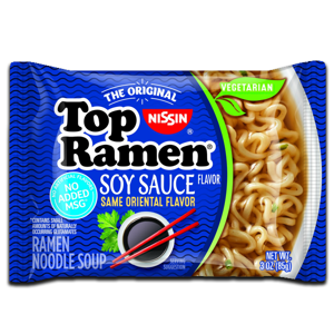 Nissin Top Ramen Soy Sauce Flavour 85g Nissin Top Ramen Soy Sauce Flavour 85g