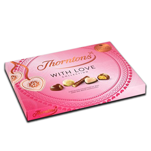 Thorntons "With Love X'' Chocolate Valentine Gift Box 150g Thorntons "With Love X'' Chocolate Valentine Gift Box 150g