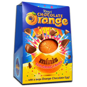 Terry's Chocolate Orange Minis Exploding Candy Egg 266g Terry's Chocolate Orange Minis Exploding Candy Egg 266g