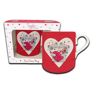 Toggles and Friends Love Heart Fine Mug 365g Toggles and Friends Love Heart Fine Mug 365g