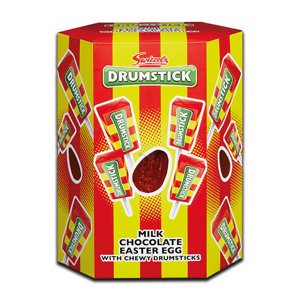 Swizzels Drumstick Squashies & Chocolate Egg 145g Swizzels Drumstick Squashies & Chocolate Egg 145g