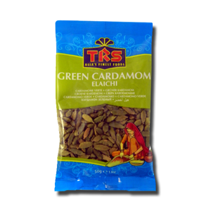 TRS Green Cardamoms - Cardamomo Verde 50g TRS Green Cardamoms - Cardamomo Verde 50g