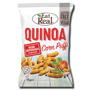 Eat Real Quinoa Corn Puffs Mediterranean 113g Eat Real Quinoa Corn Puffs Mediterranean 113g