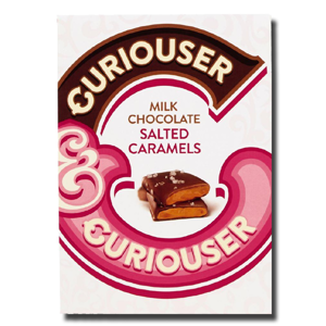 Curiouser & Curiouser Milk Chocolate Salted Caramels 125g Curiouser & Curiouser Milk Chocolate Salted Caramels 125g