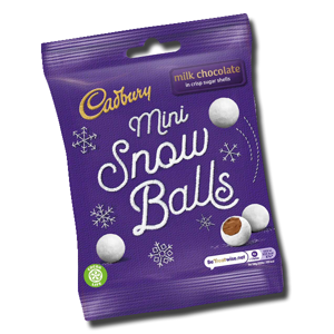 Cadbury Mini Snow Balls 80g Cadbury Mini Snow Balls 80g