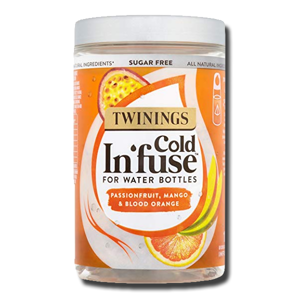 Twinings Cold Infuse for Water Bottles, Passion, Mango & Blood Orange 12' 30g Twinings Cold Infuse for Water Bottles, Passion, Mango & Blood Orange 12' 30g