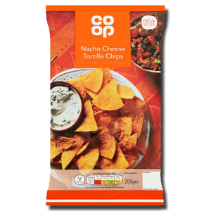 Coop Nacho Cheese Tortilla Chips 200g Coop Nacho Cheese Tortilla Chips 200g