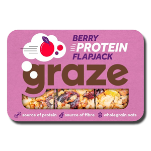 Graze Berry Protein Flapjack 53g Graze Berry Protein Flapjack 53g