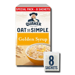 Quaker Oats So Simple Golden Syrup 8 Sachets 288g Quaker Oats So Simple Golden Syrup 8 Sachets 288g