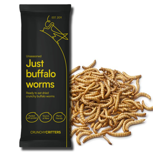 Crunchy Critters Just Buffalo Worms Unseasoned 10g Crunchy Critters Just Buffalo Worms Unseasoned 10g