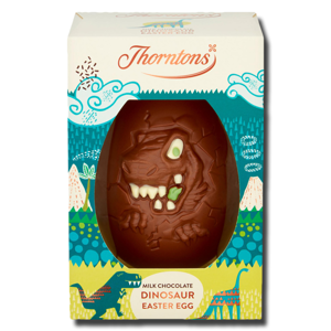 Thorntons Milk Chocolate Dinosaur Easter Egg 151g Thorntons Milk Chocolate Dinosaur Easter Egg 151g