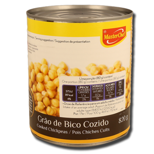 MasterChef Grão de Bico Cozido 820g MasterChef Grão de Bico Cozido 820g