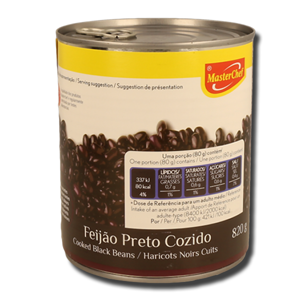 MasterChef Feijão Preto Cozido 820g MasterChef Feijão Preto Cozido 820g