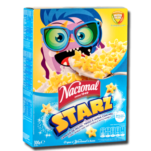 Nacional Starz Cereais de Milho Trigo e Aveia com Mel 300g Nacional Starz Cereais de Milho Trigo e Aveia com Mel 300g