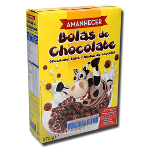 Amanhecer Cereais Bolas de Chocolate 375g Amanhecer Cereais Bolas de Chocolate 375g