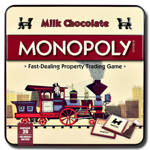 Hasbro Milk Chocolate Monopoly Tin 108g Hasbro Milk Chocolate Monopoly Tin 108g
