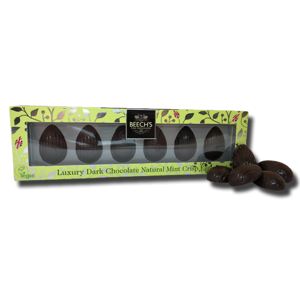 Beech's Mint Dark Choc Crisp Eggs 60g Beech's Mint Dark Choc Crisp Eggs 60g